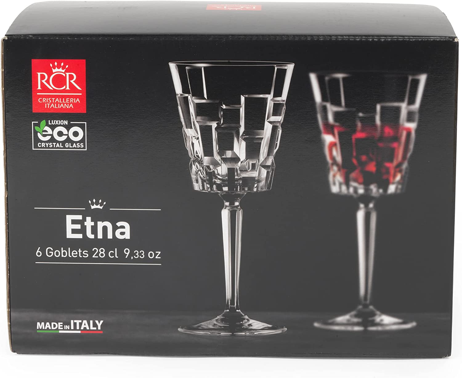 RCR etna water goblet set of 6 - 26cl